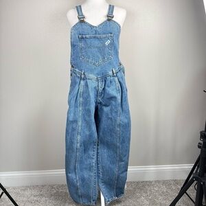 Guess by George Marciano 80s Vintage Denim‎ Pleated Overalls